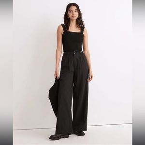 Like new! Madewell The Harlow Wide Leg Trouser sz 4 Black